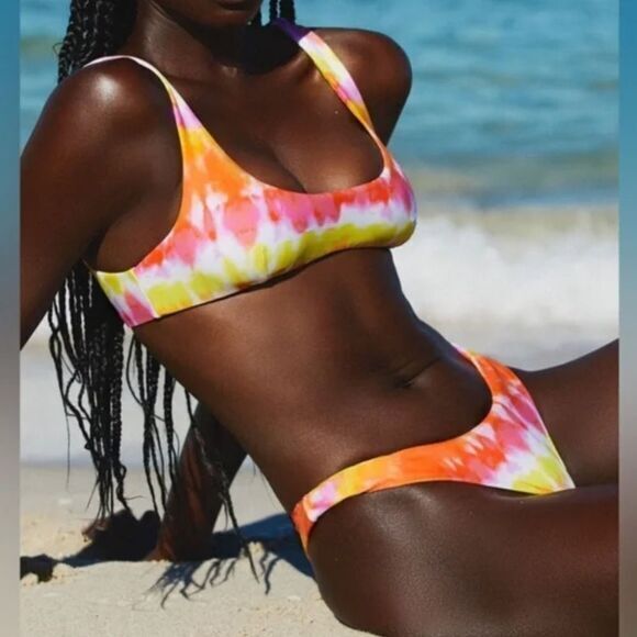 NEW Set! It’s now cool x free people tequila sunrise bikini, size S - Picture 3 of 16